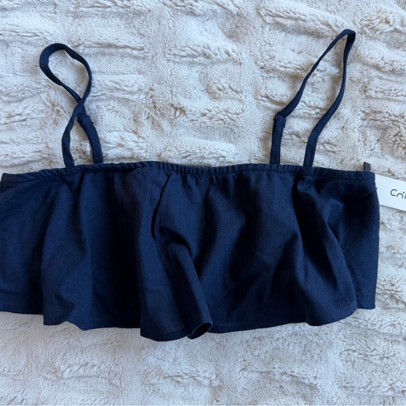 Commense Ruffled Cami Top and Wide-Leg Pants set in Blue - Size Small - Picture 5 of 10